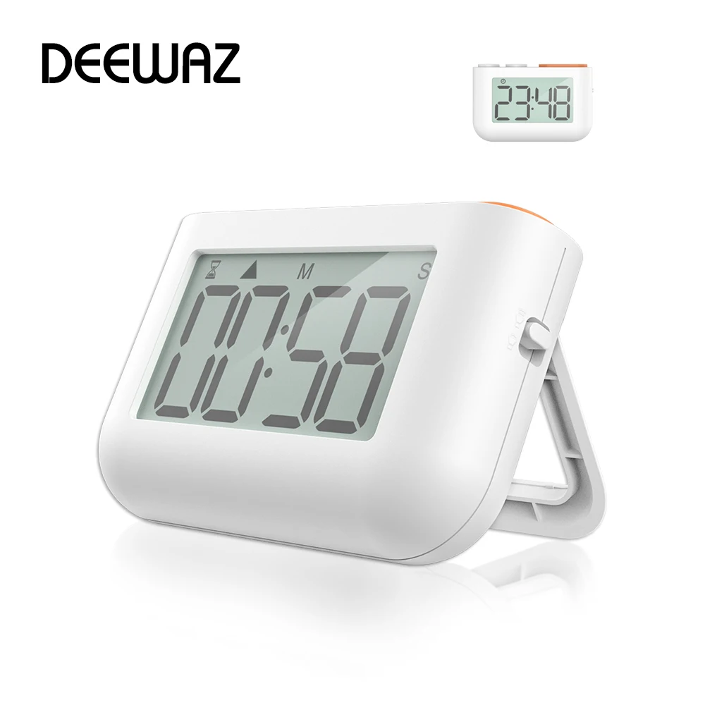 

DEEWAZ Multifunctional Kitchen Timer Countdown Digital Timer Alarm Clock Cooking Chronometer Study Timer LED Counter Stopwatch
