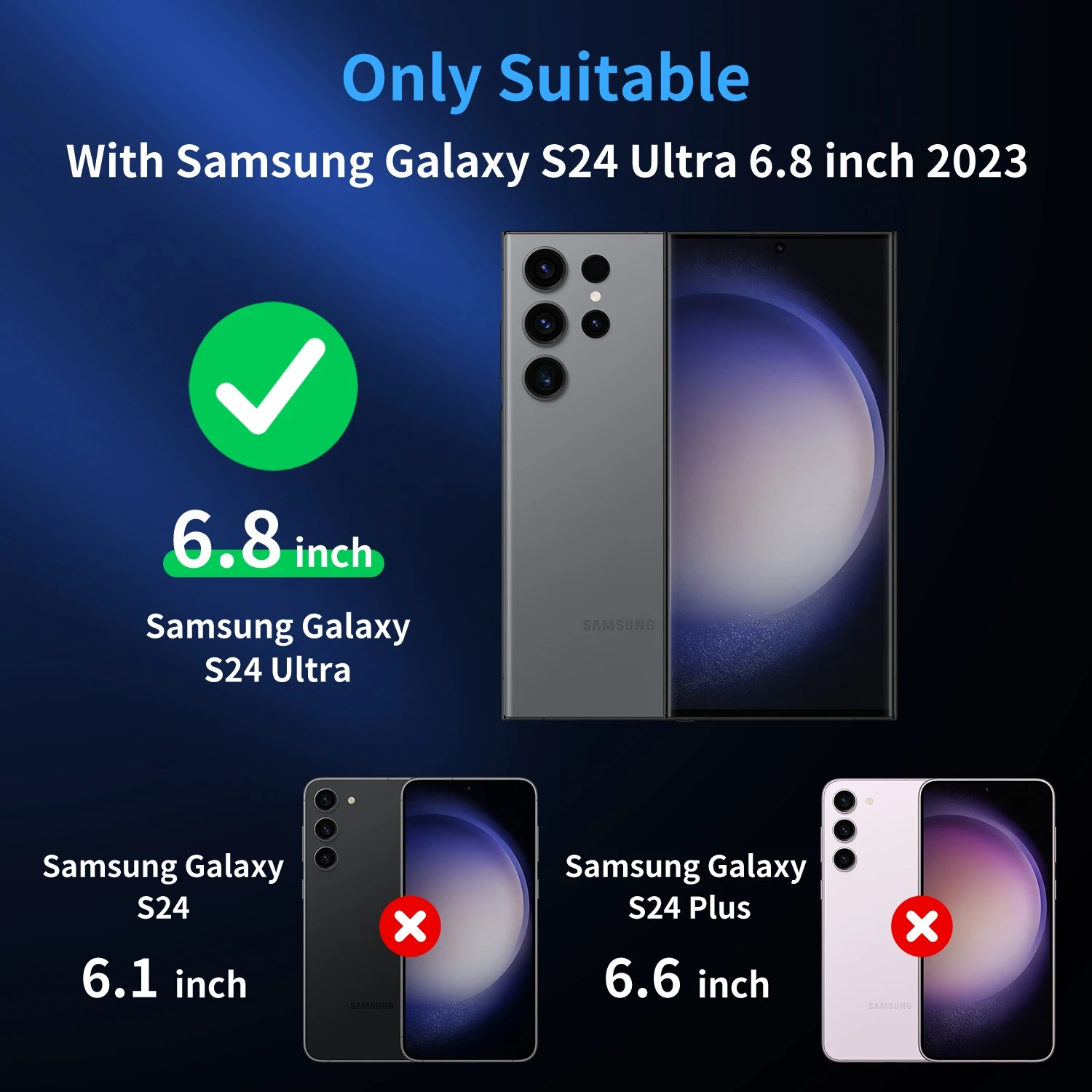 Закаленное стекло 3 в 1 для Samsung Galaxy S24 Ultra Glass Privacy Dust Free Защитная пленка экрана S24Ultra