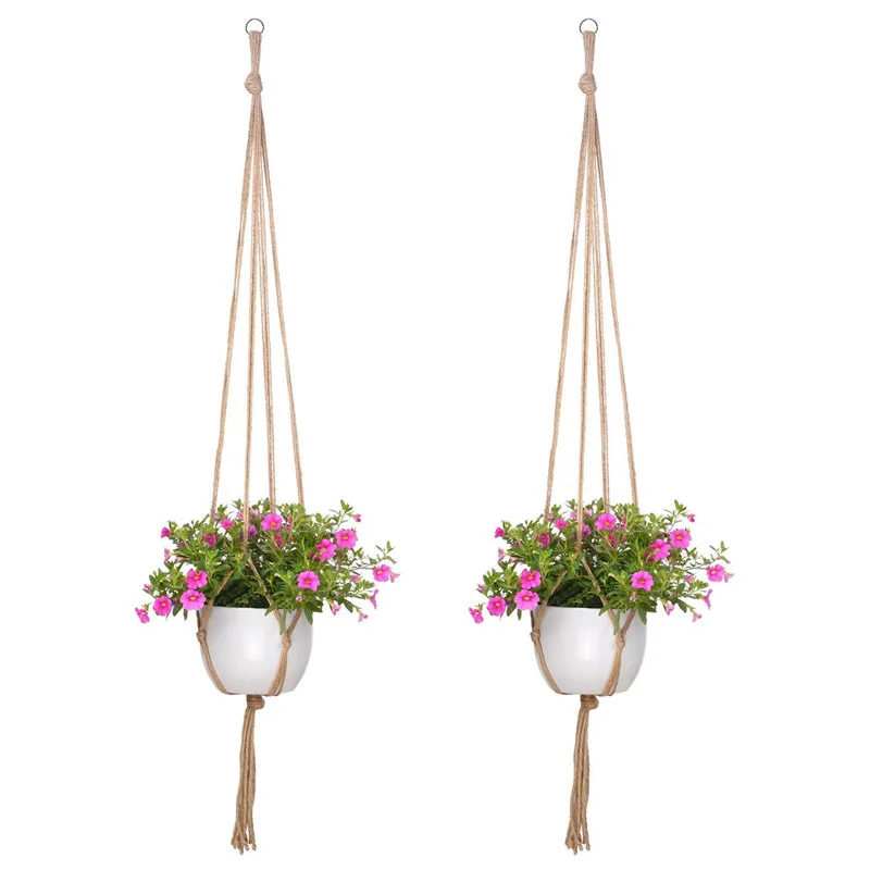 

1pcs Flowerpot basket Ornamental and Horticultural products Flowerpot, Net bag Hemp rope, Net bag Home balcony bonsai decoration