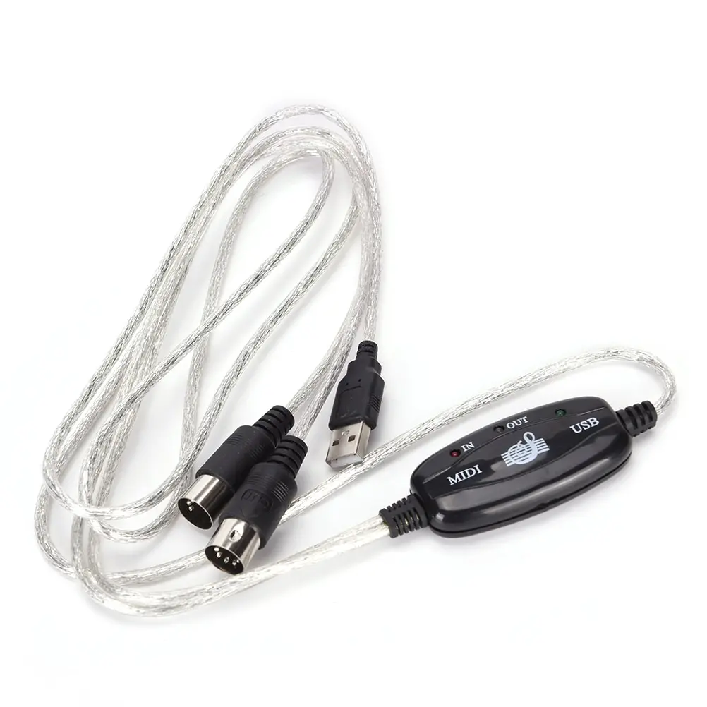 

Новая клавиатура для ПК USB ПК для музыки миди кабель конвертер USB клавиатура линия 16 In-out миди-канал интерфейсный кабель