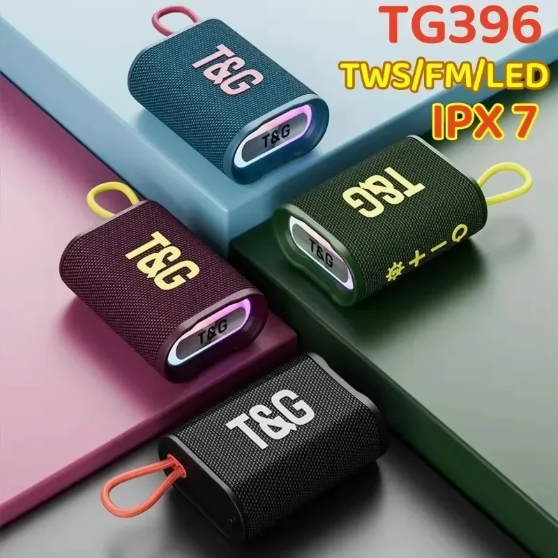 TG-396 портативный модный велосипедный уличный мини-динамик с красочным освещением