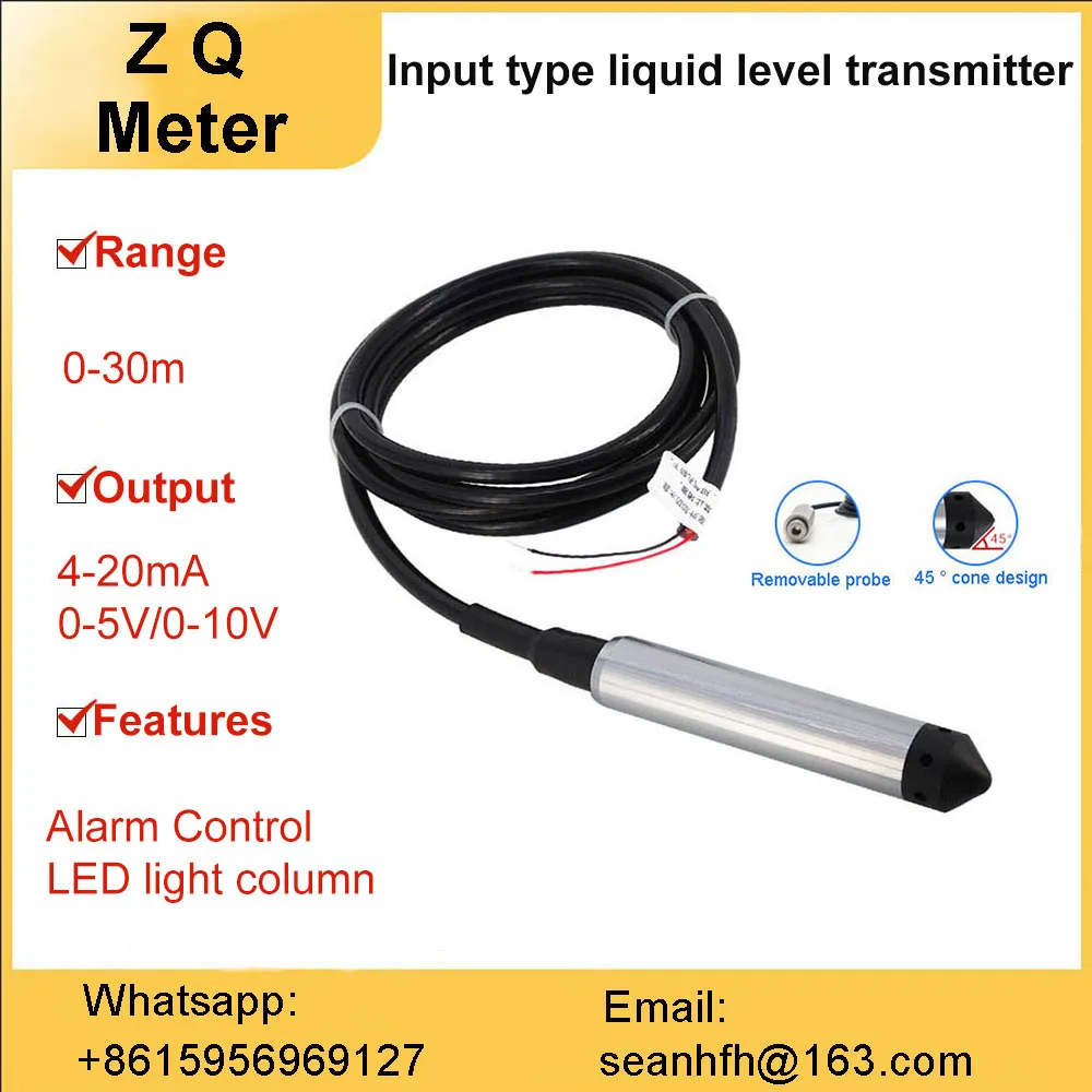 

High-precision water level display controller fire water tank water tank alarm input level meter transfer sensor 4-20ma output