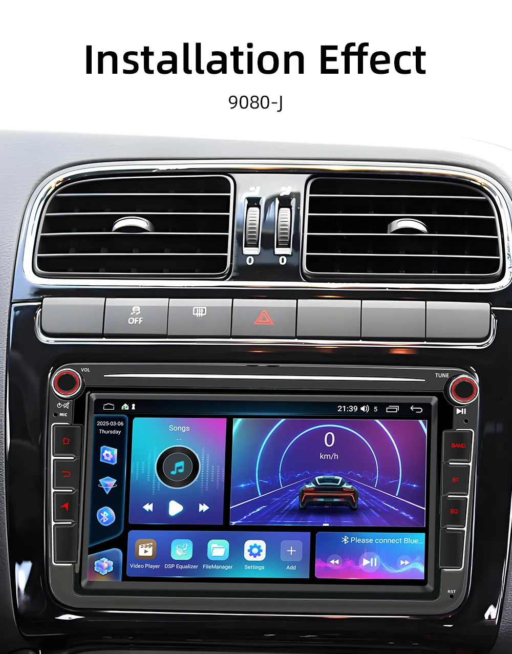 Автомагнитола BQCC 8 дюймов с Android, IPS-экраном для Volkswagen Golf 5 6 Polo Passat B6 B7 CC Skoda Jetta, мультимедиа, Carplay, 4G, Wi-Fi, GPS (art.: 3920d8c0b4782) - 3920d8c0b4782