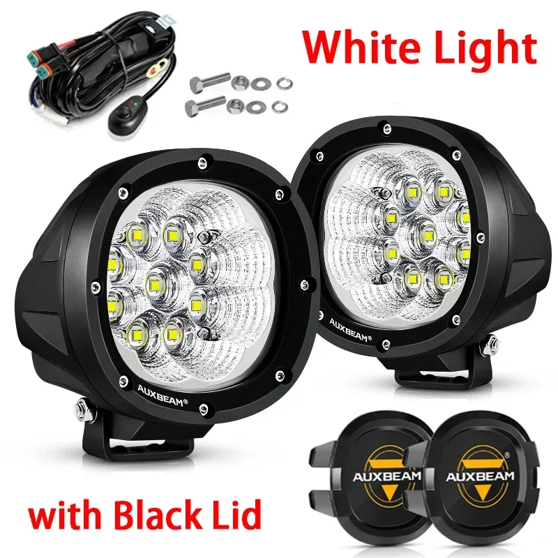 AUXBEAM 4-дюймовый светодиодный рабочий фонарь мощностью 90 Вт, прожектор/точечный свет для грузовика-пикапа бездорожья