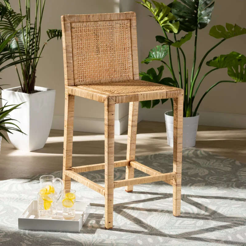 

Baxton Studio Sofia Bar Stool, Natural