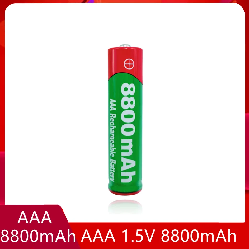 

1.5V AAA Oplaadbare Batterij 8800Mah Aaa 1.5V Nieuwe Alkaline Oplaadbare Batterij Voor Led Licht Speelgoed MP3 lange Levensduur
