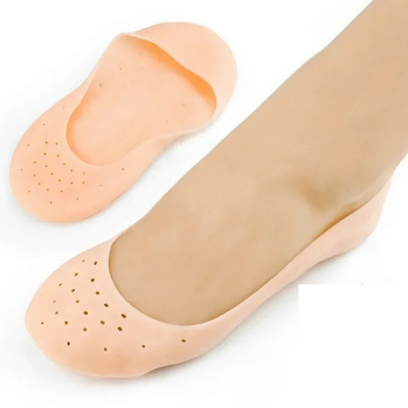 

1Pair Gel Sock Silicone Foot Care Tool Feet Protector Pain Relief Crack Prevention Moisturize Dead Skin Removal Sock With Hole
