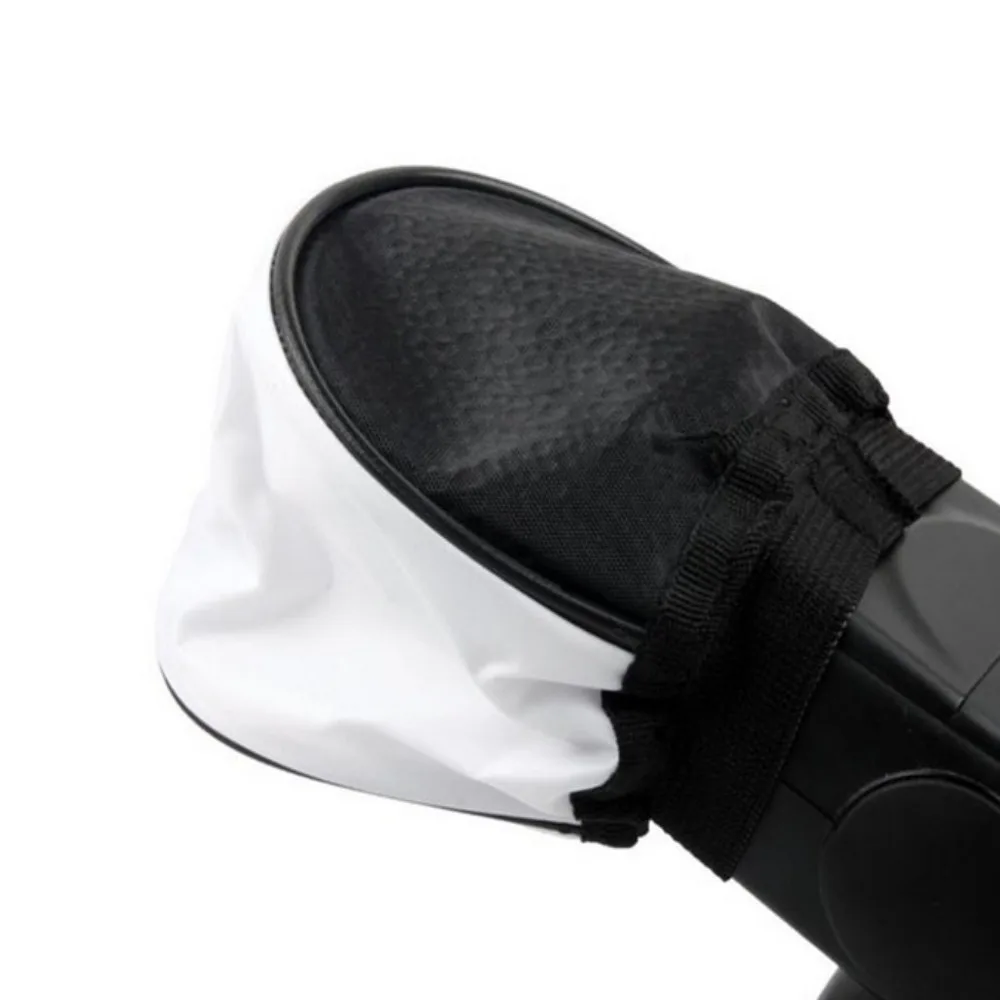 Модный тканевый рассеиватель для вспышки белый мягкий застежка на резинке