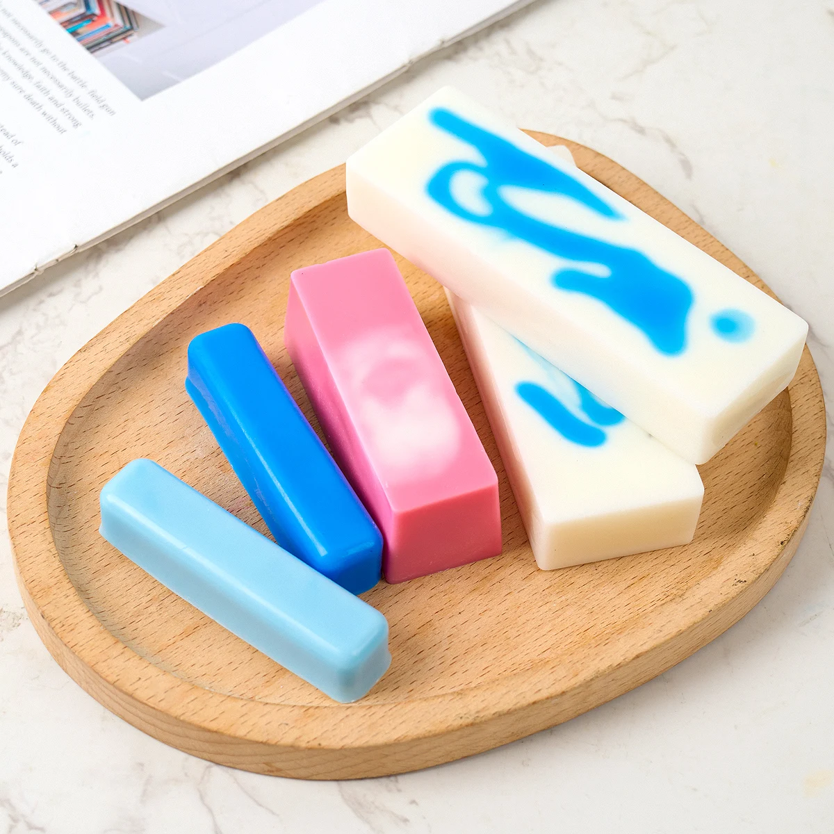 3D длинная полоска силиконовая форма для свечей DIY ручная работа аромат формы мыла