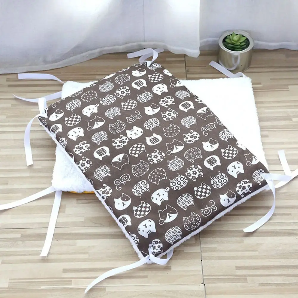 Двусторонний коврик на платформе для кошачьей клетки удобные теплые матрасы