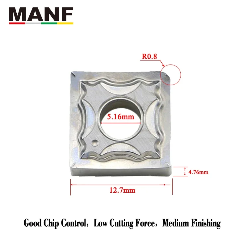 MANF SNMG1204 вставка для токарного станка ЧПУ Cermet алюминиевый стержень токарный