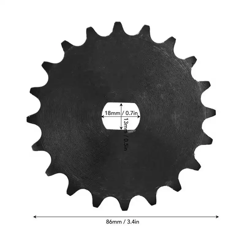 

420 20 Tooth Sprocket High Reliability Carbon Steel 420 Chain Sprocket Motor Sprocket For MY1020 Geared Motor