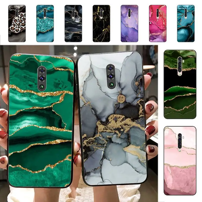 

Marble Phone Case for Vivo Y91C Y11 17 19 17 67 81 Oppo A9 2020 Realme c3