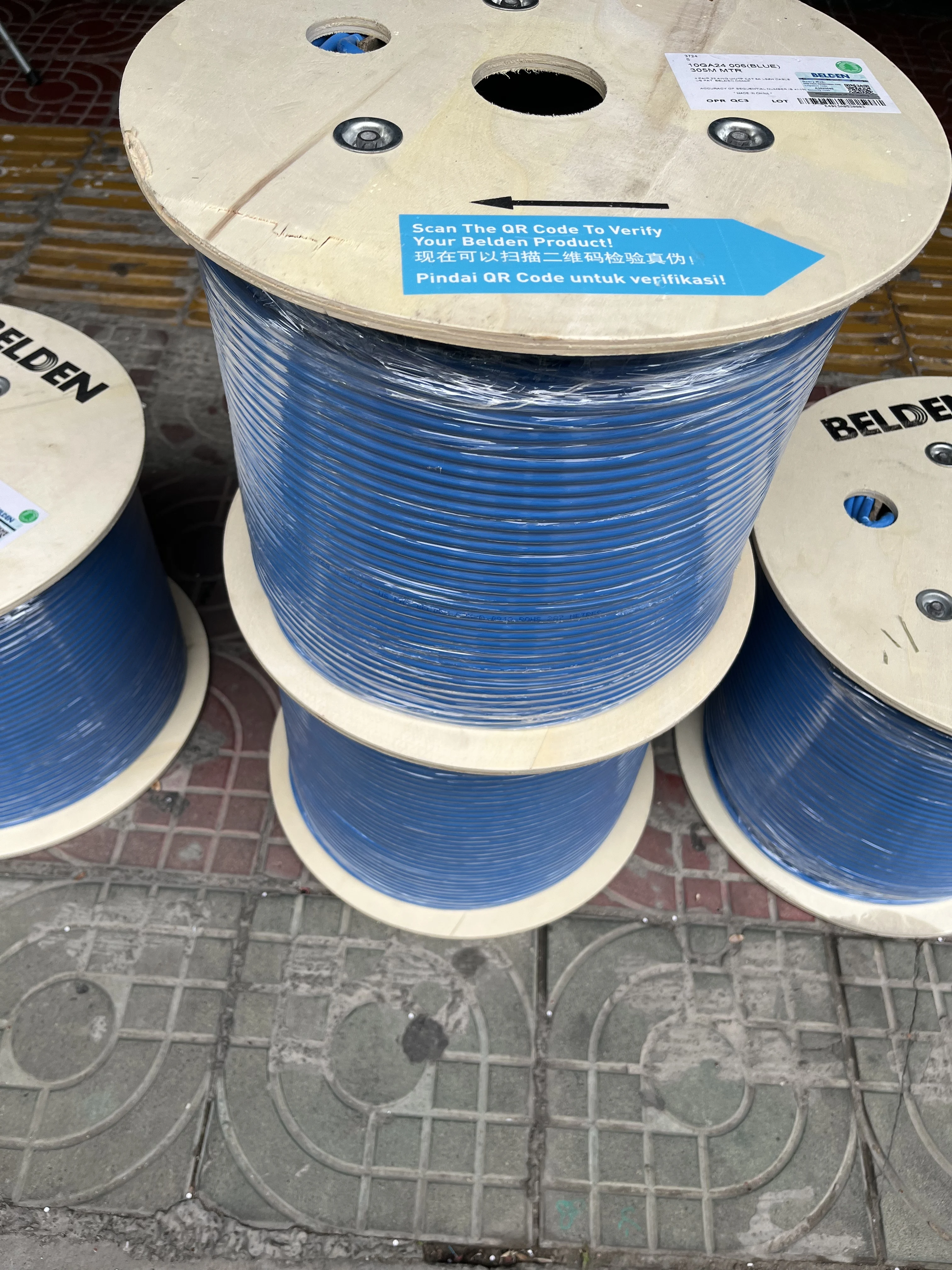 Фото 100% новый оригинальный кабель BELDEN 10GB категории 6A, 4 пары, U/UTP, LSZH, для внутренней прокладки, CPR DCA BELDEN 10GB24D №3
