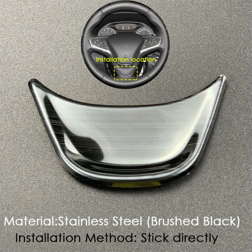 

Аксессуары для стайлинга автомобиля, накладка на рулевое колесо, стальная наклейка для Chevrolet Equinox Malibu 2017-22/ Opel Ampera Buick Velite 5