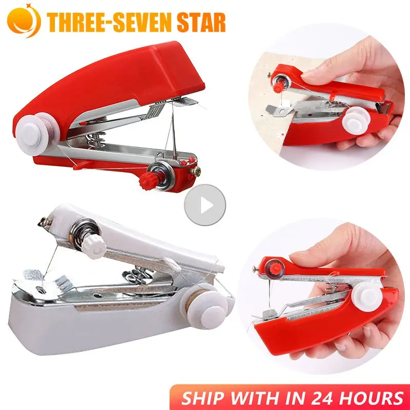 

Portable Sewing Machine Mini Manual Handy Needlework Cordless Tools Stitch Sew Clothes Fabric Electric Sewing Machine Household