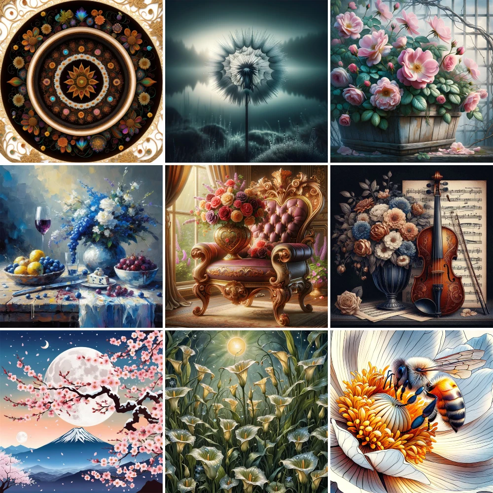 Набор для рисования по номерам на холсте 50 Х70 цветов