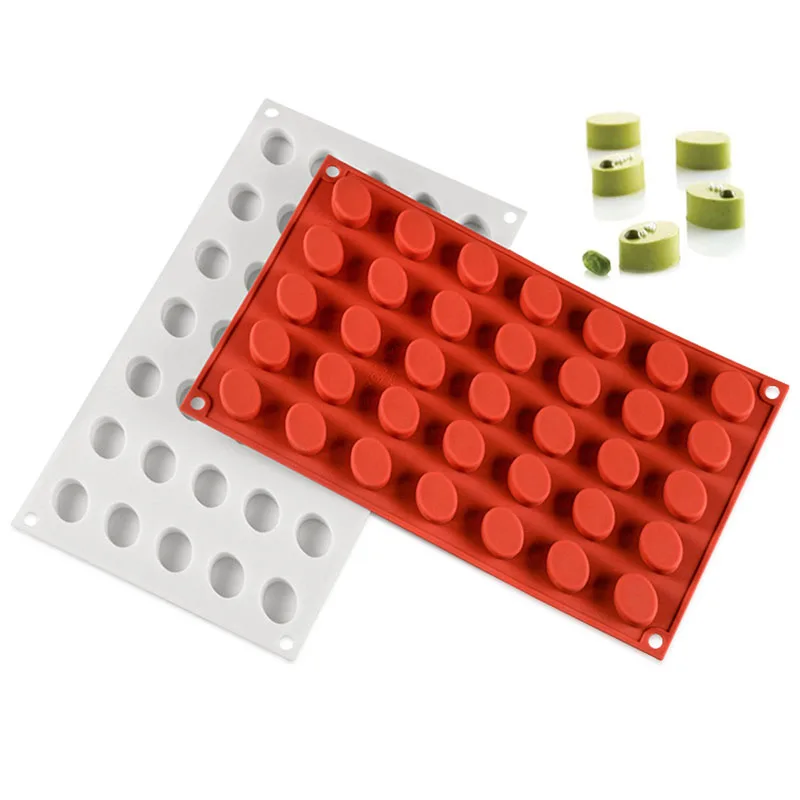

35 Cavity Oval Silicone Cake Mold for Ice Cream Chocolate Mousse Pastry Dessert Jelly Pudding Bread Bakeware Pan Decorating Tool