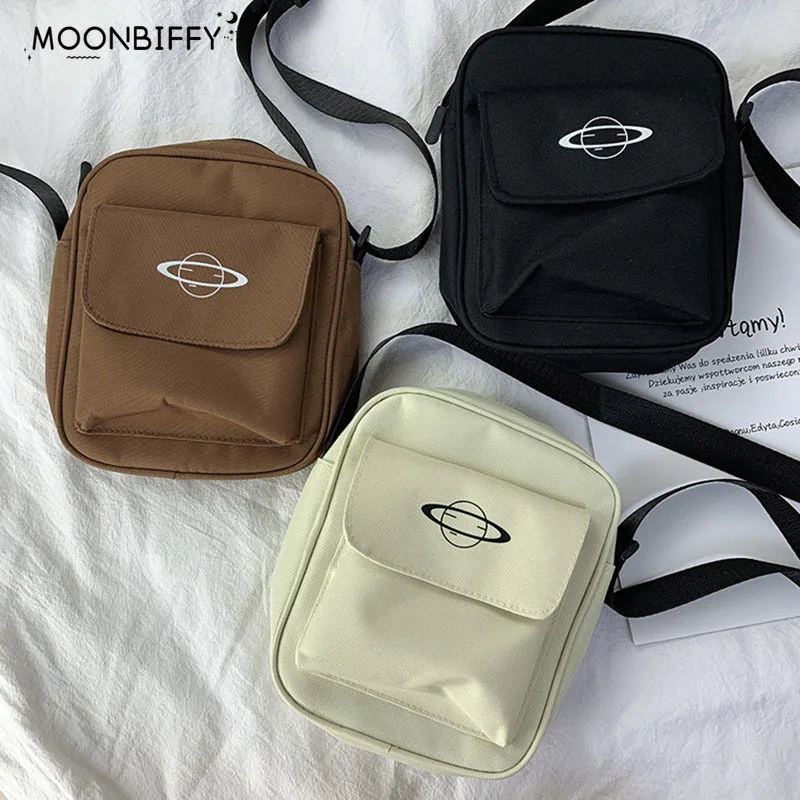 

Холщовая Сумка на плечо для женщин, маленький мессенджер из хлопчатобумажной ткани в Корейском стиле, сумочка кросс-боди для женщин, клатч д...