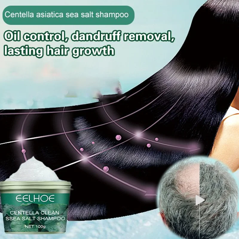 

sea salt shampoo Sea salt cleansing shampoo to remove oil, dandruff, itching and moisturizing scalp care