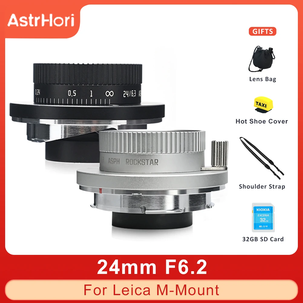 

AstrHori 24 мм F6.3 с ручной фокусировкой дальность первоклассные гиперфокальные линзы с полной рамкой для объектива Leica M Mount M1 M2 M3 M5 M10