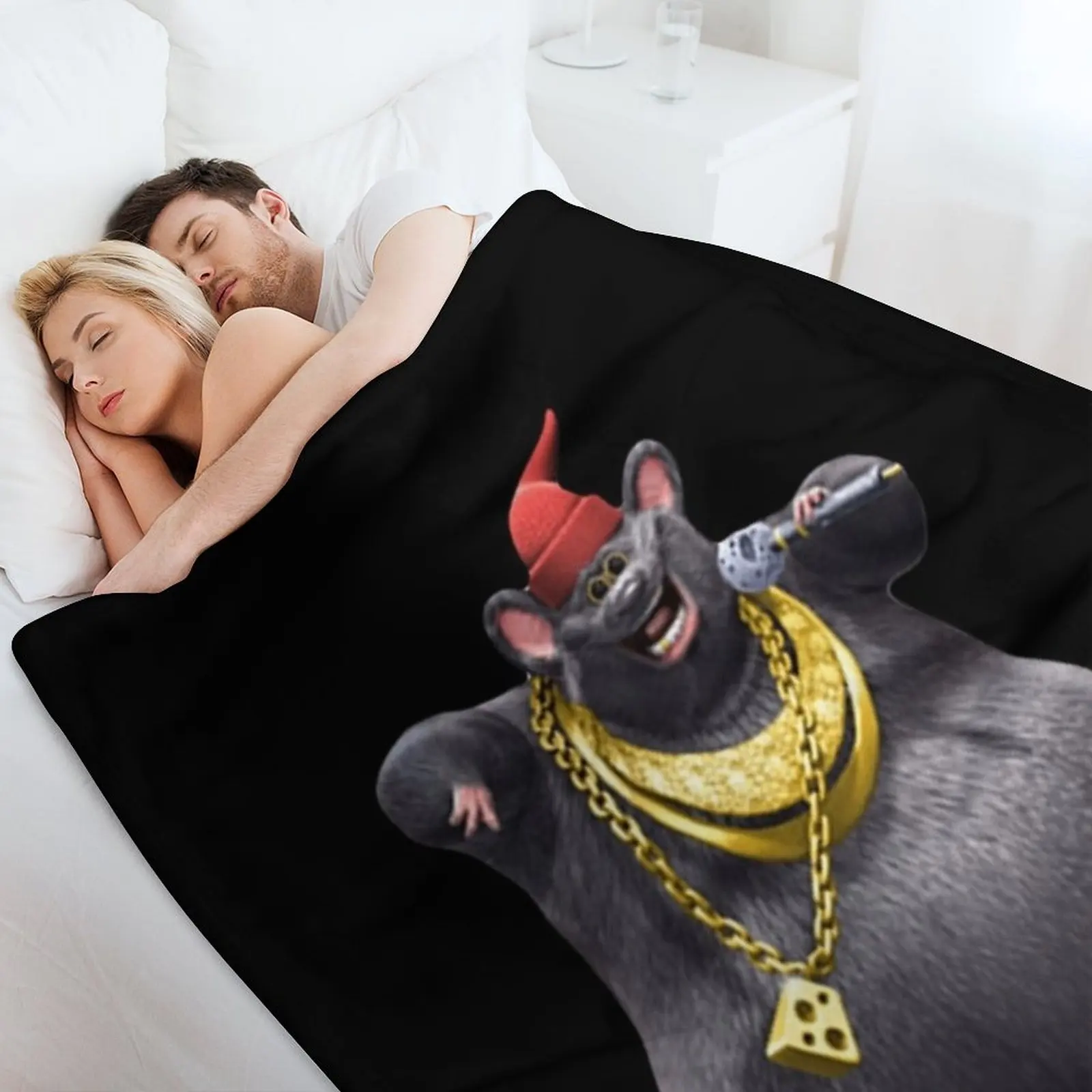 Одеяло Biggie Cheese Rat Мягкие большие дорожные одеяла
