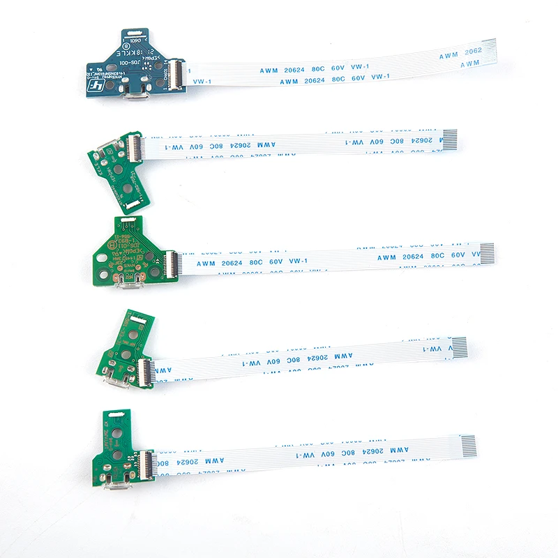 

1PC USB Charging Port Socket Circuit Board For 12Pin JDS 011 030 040 055 14Pin 001 Connector For PS4 Controller