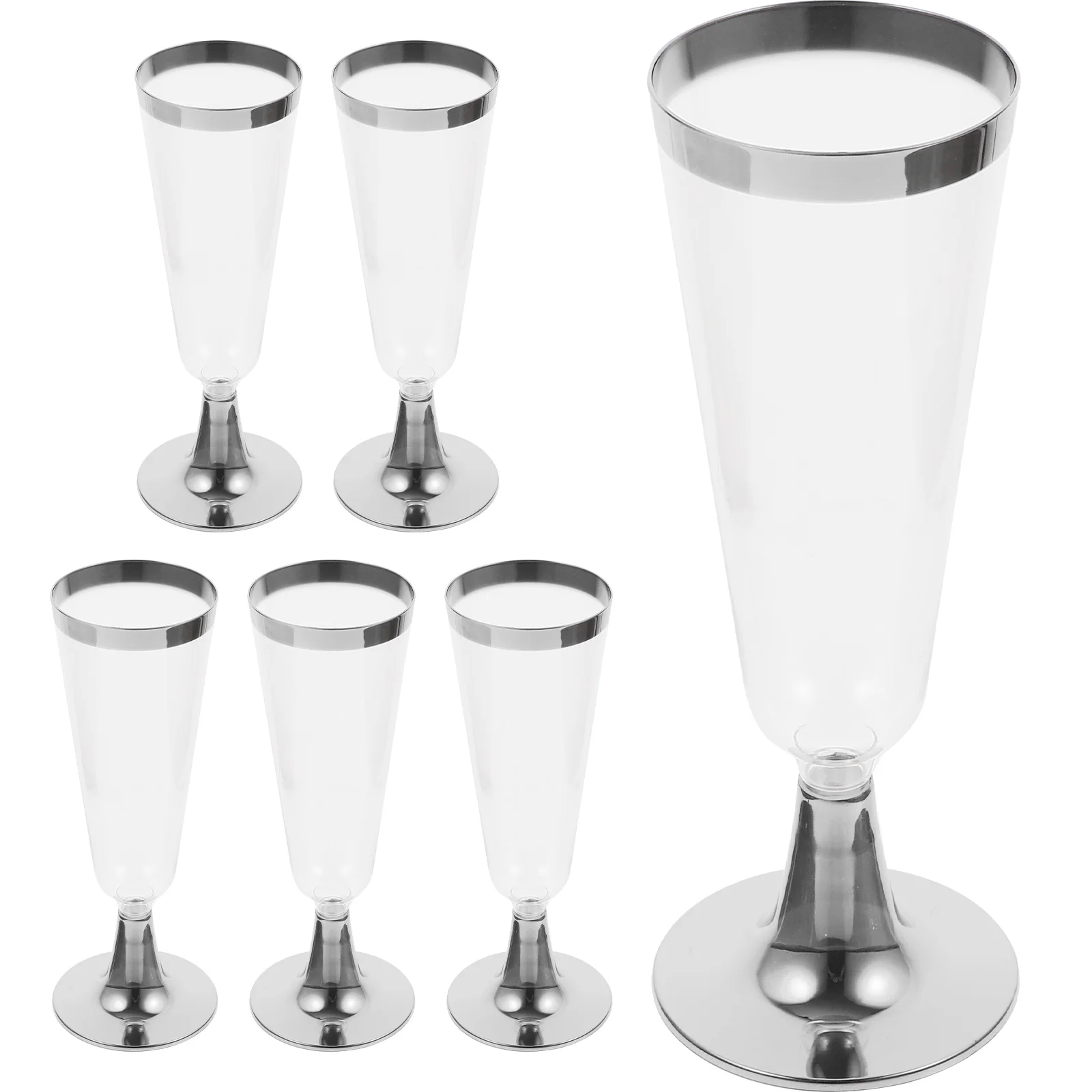 

Glasseschampagne Cocktail Goblet Cups Gobletsdrinks Flutes Cup Dosposable Party Shatterproof Mimosa Margarita Beverage Prosecco