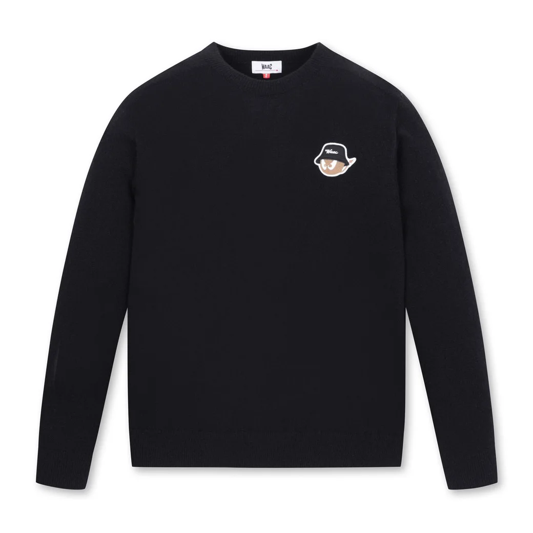 Новый модный мужской осенне-зимний пуловер с круглым вырезом и длинными рукавами