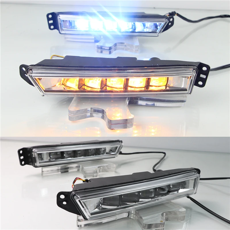 2/3-цветная автомобильная светодиодная бегущая вспышка DRL сигнал поворота
