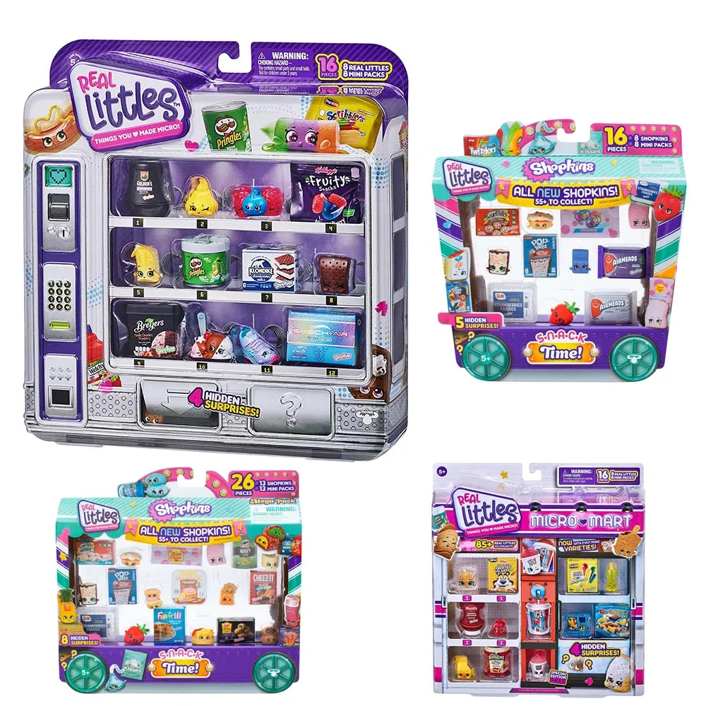 

Original Shopkins Real Littles Mega Pack Toys Set Micro Shopkins Supermarket Ice Cream Girl Gift