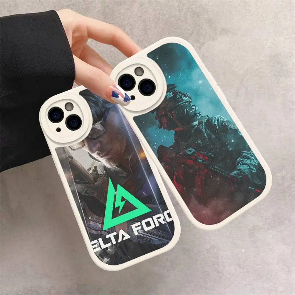 Фото Чехол для телефона с дизайном тактической игры Delta Force для iPhone 11 12 13 14 15 16 Pro Max Mini Plus, мягкий кожаный чехол №5