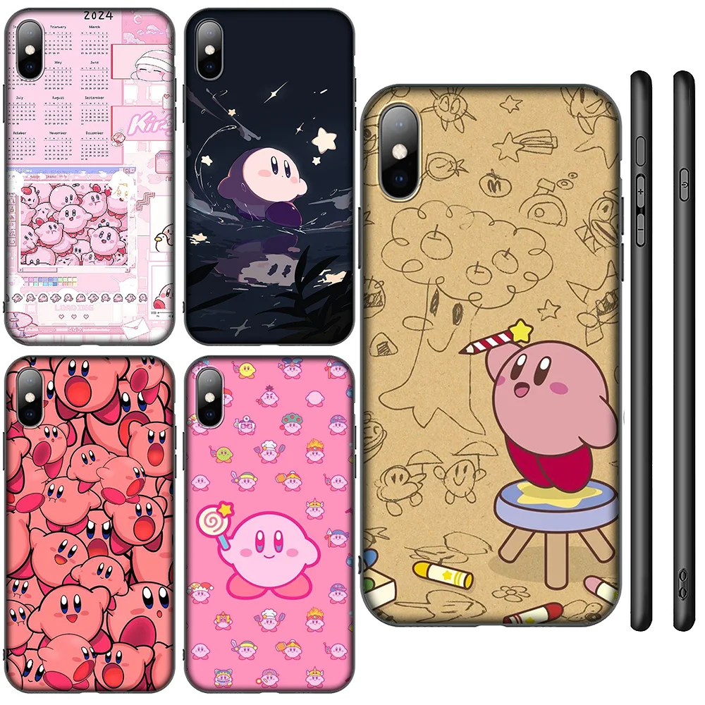 Мягкий чехол SA12 Anime Cute K-Kirbys для iPhone 16 15 14 13 7 8 Pro Max Mini Plus