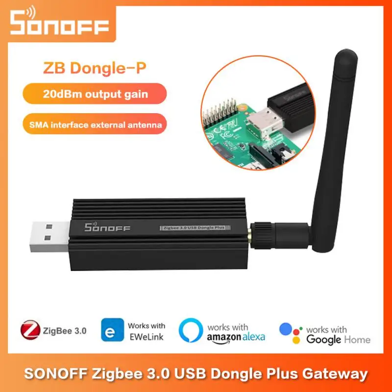 

1-10 шт. SONOFF ZB Dongle Plus USB Zigbee3.0 анализатор шлюза Zigbee захват интерфейса 2MQTT с антенной Sonoff ZB Dongle-P