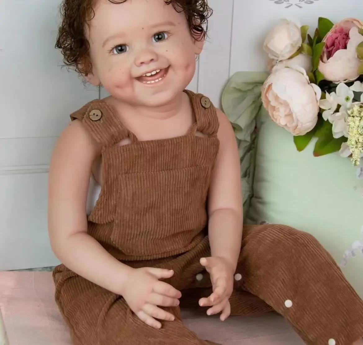 SINO-BB индивидуальная ограниченная поставка 32-дюймовая кукла Reborn Baby Dimple с