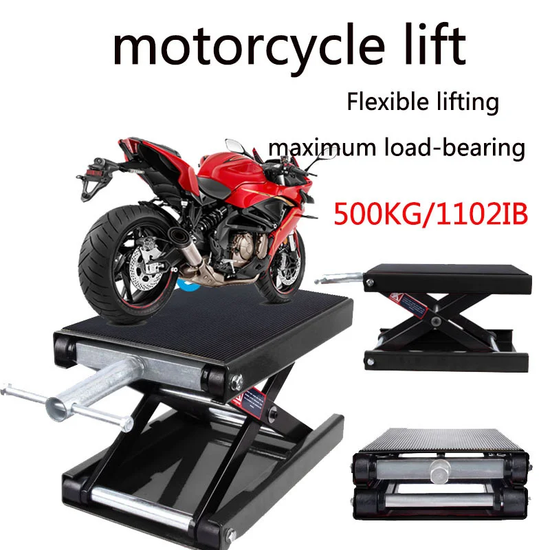 

Jack lifting table for motorcycles and scooters, professional maintenance tools for electric vehicles, 500kg, 1100lbs
