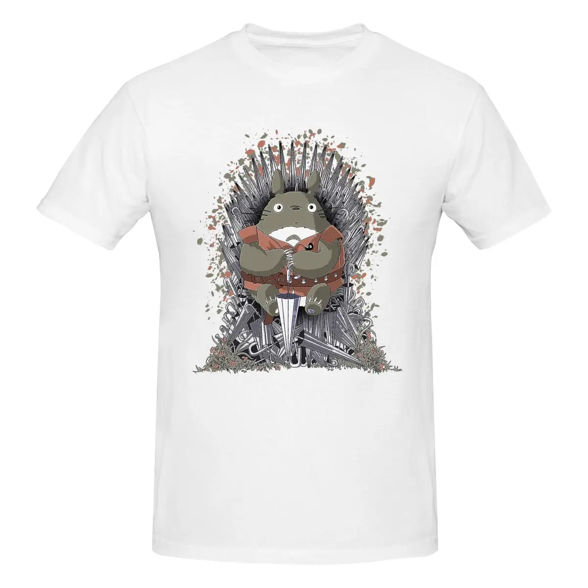 

MY NEIGHBOUR TOTORO Fashion Printed Cotton Men's T Shirt Men Tops Funny Short Sleeve Tee