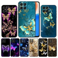 beautiful butterfly case cover for honor x8 play6t x9 x7 8x 9x play 9a 20 30 50 60 magic4 pro 20i 30i soft shell capinha matte