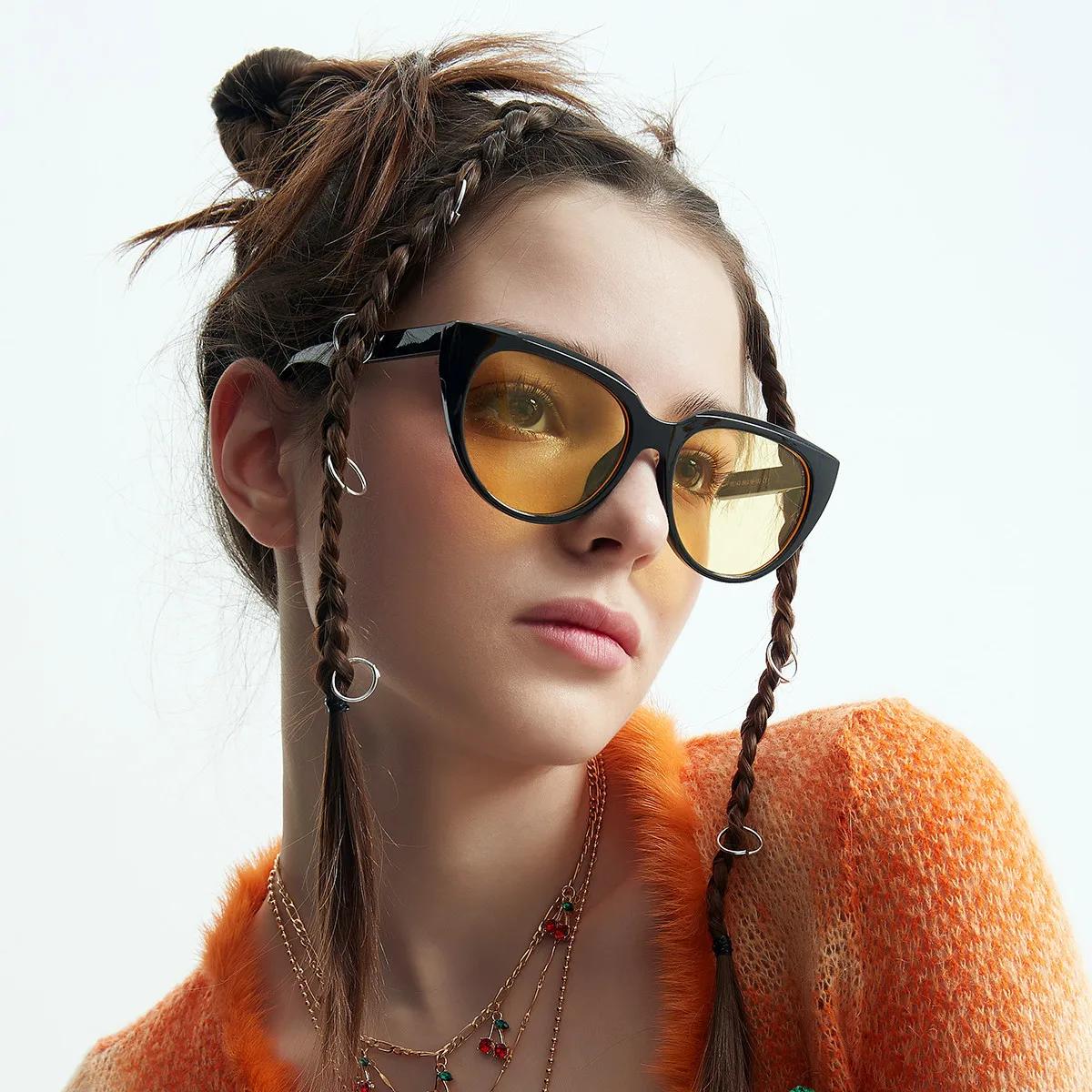 

new fashion cat eye sunglasses women men luxury brand designer 2022 foreign trade candy color beach glasses retro oculos de sol
