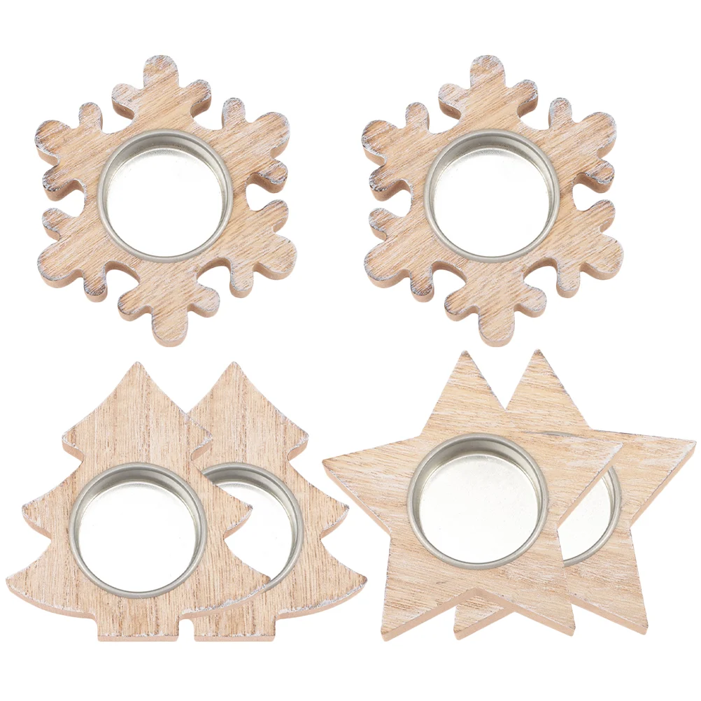

6pcs Snowflake Holder Tealight Holder Holder Dinner Holder Party Holder