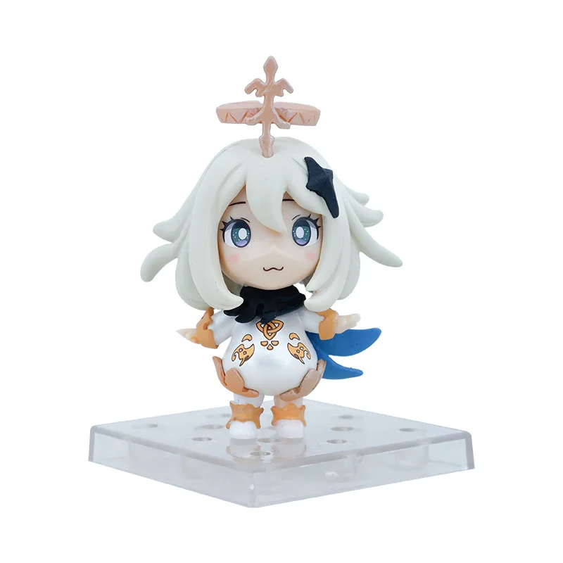 

2023 New Genshin Impact Paimon Anime Figure Klee PVC Toy Figurine Collection Model Doll Toys Game Accessroies Gift kawali