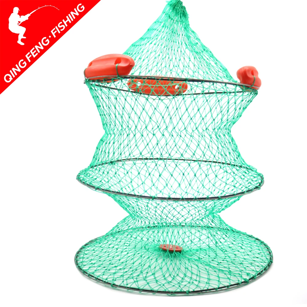 

2 layers of foldable fishing cage floating cage with diameter of 40-50cm allows fish to survive in the water