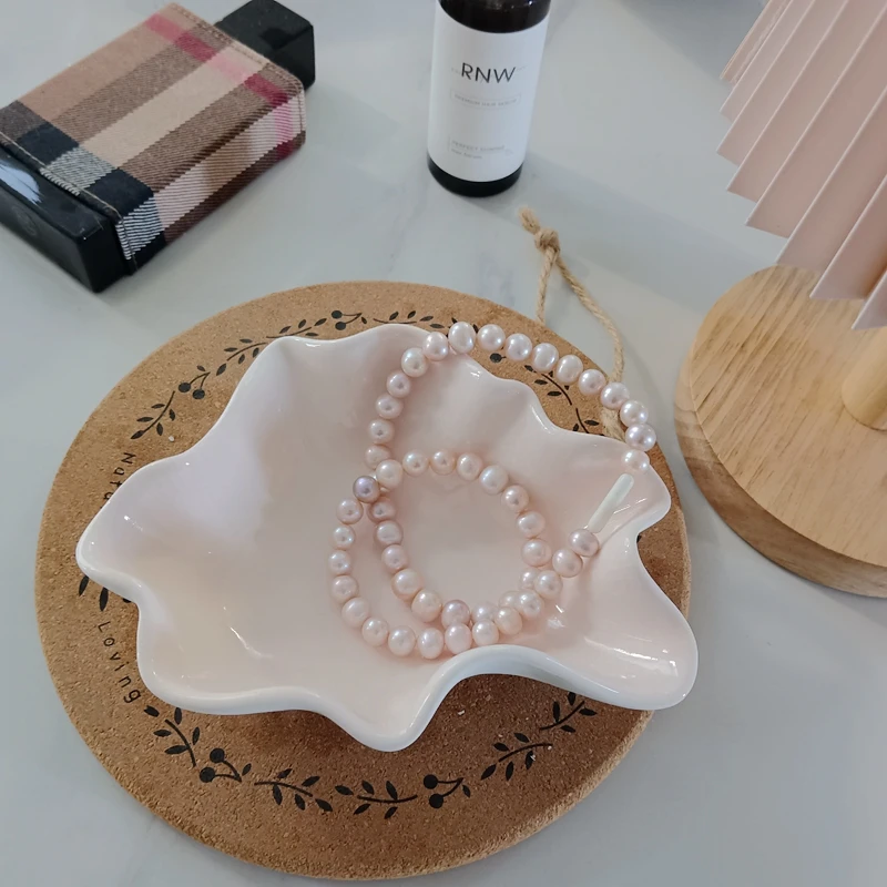 Керамические украшения в скандинавском стиле подносы для хранения еды 6 дюймов