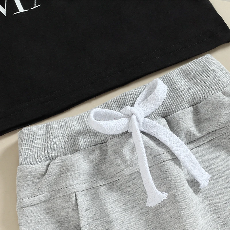 Комплект с шортами для новорожденных мальчиков футболка коротким рукавом и