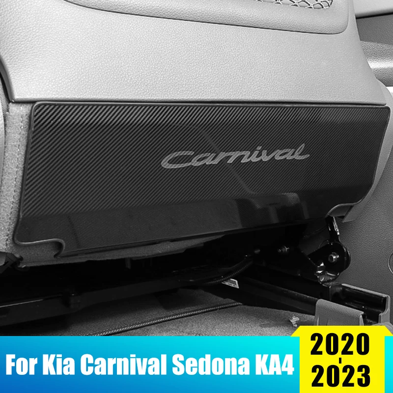 

Car Anti Child Kick Pad Interior Seat Back Anti Dirty Waterproof For Kia Carnival Sedona KA4 2020 2021 2022 2023 Accessories