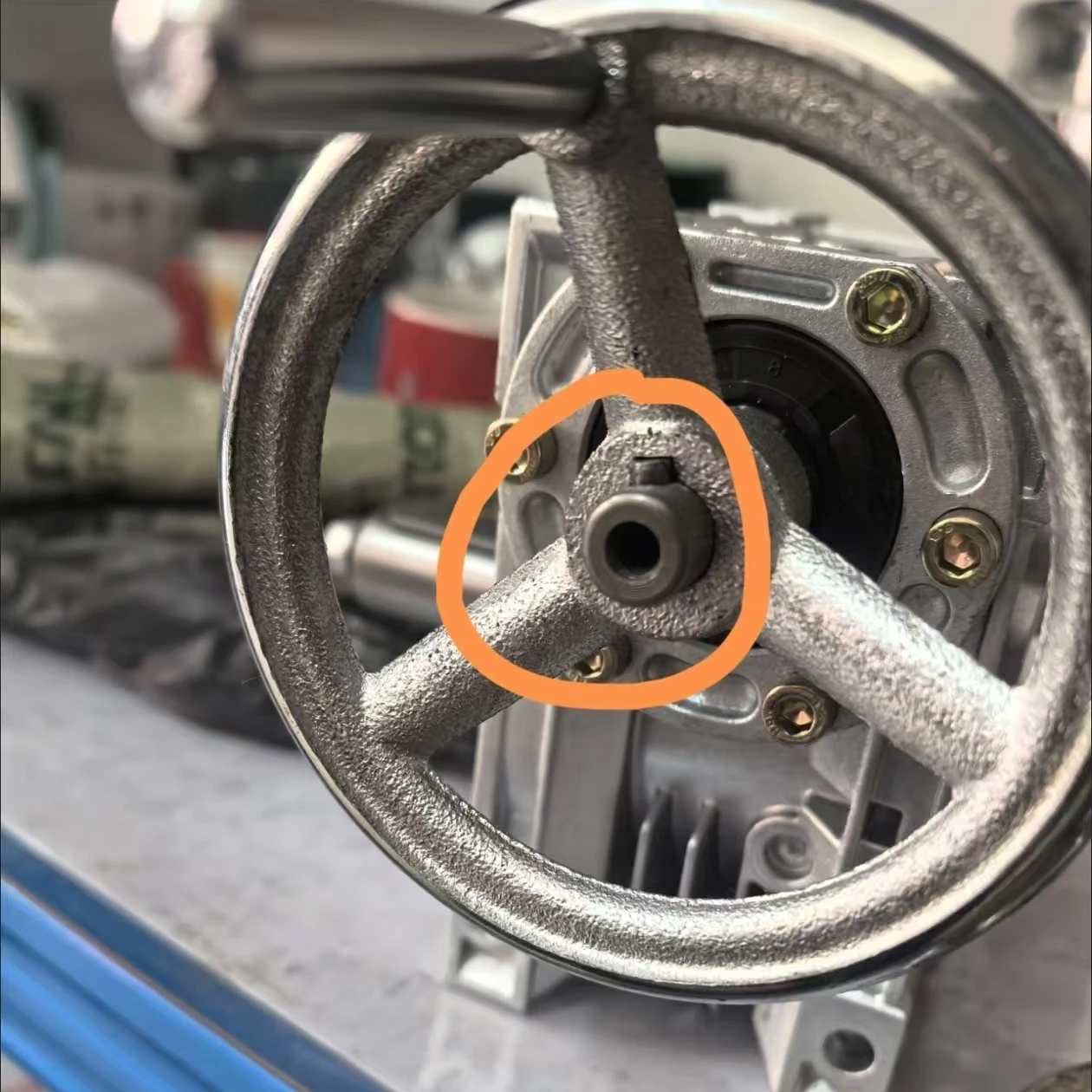 Фото Приводная ручка Колесо Червячная коробка передач CYRV75 NMRV75 Соотношение 80:1, коробка передач Бесплатное обслуживание Синтетическое масло №2