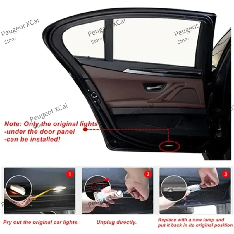 Светодиодный проектор для автомобильной двери HD лазерный приветственная лампа