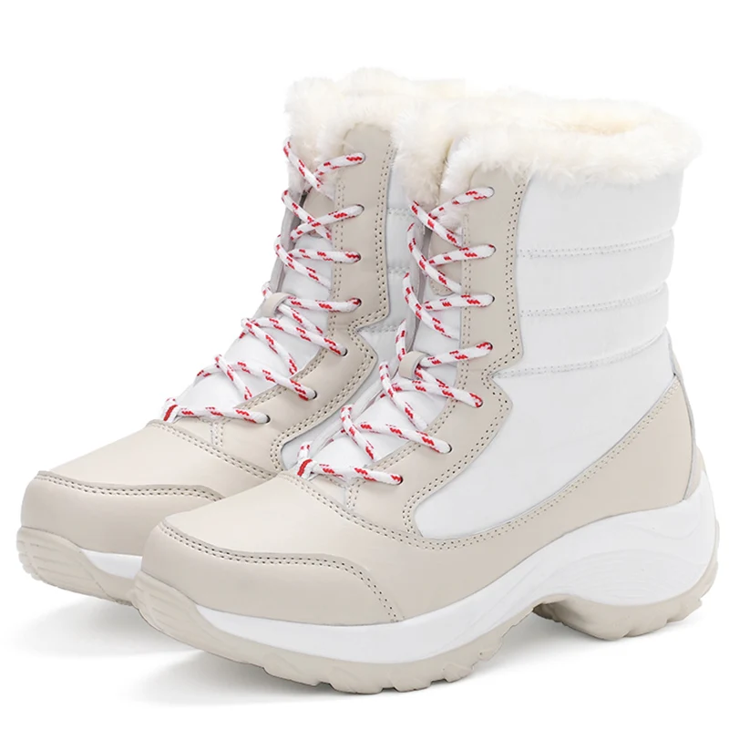 Plush Warm Ankle Boots For Women Snow Boots Winter Shoes Waterproof Boots Women Female Winter Shoes ladies Booties Botas Mujer