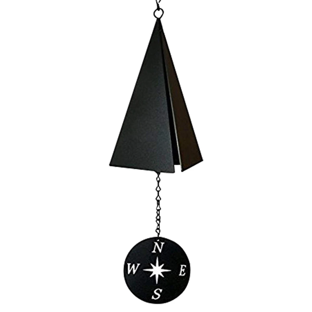 

Кованый железный треугольный ветряной колокольчик кулон с буем компасом креативный памятный колокольчик Премиум висячий