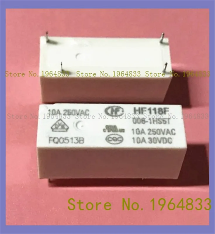 

Реле HF118F 006-1HS5T dip-4